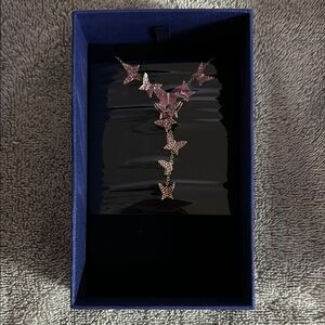Swarovski Lillia Pink Butterfly Necklace
